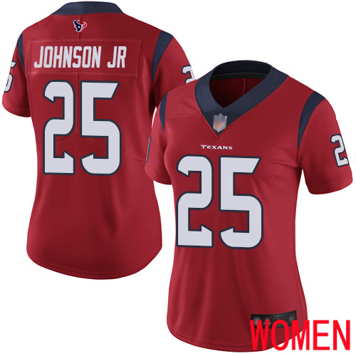 Houston Texans Limited Red Women Duke Johnson Jr Alternate Jersey NFL Football #25 Vapor Untouchable->youth nfl jersey->Youth Jersey